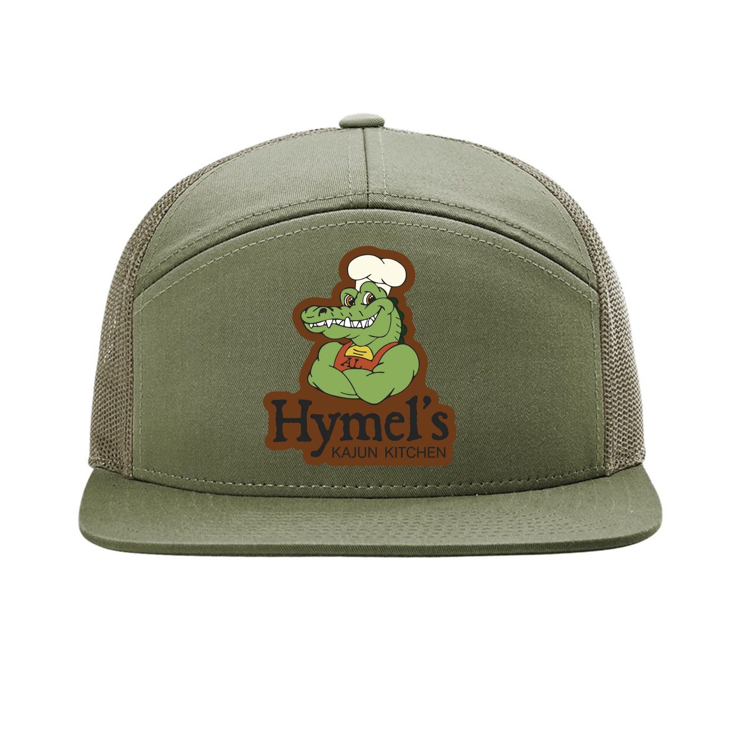 Solid Green 7 Panel Hat