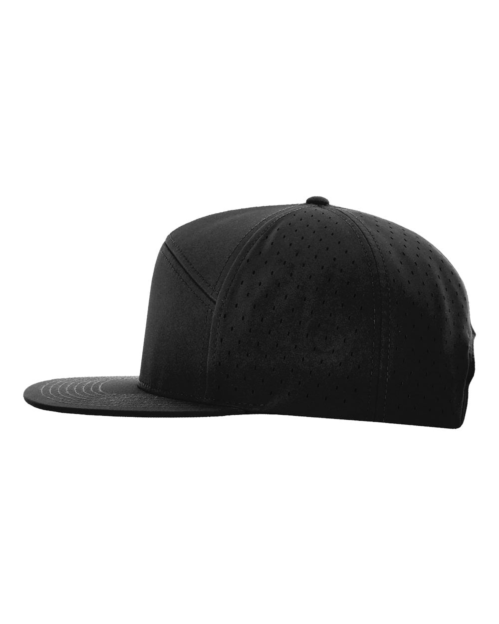 Black Performance 7 Panel Hat